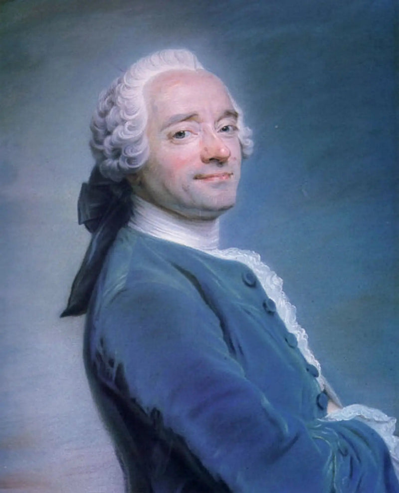 Selbstporträt mit blauer Kleidung - Maurice-Quentin de La Tour