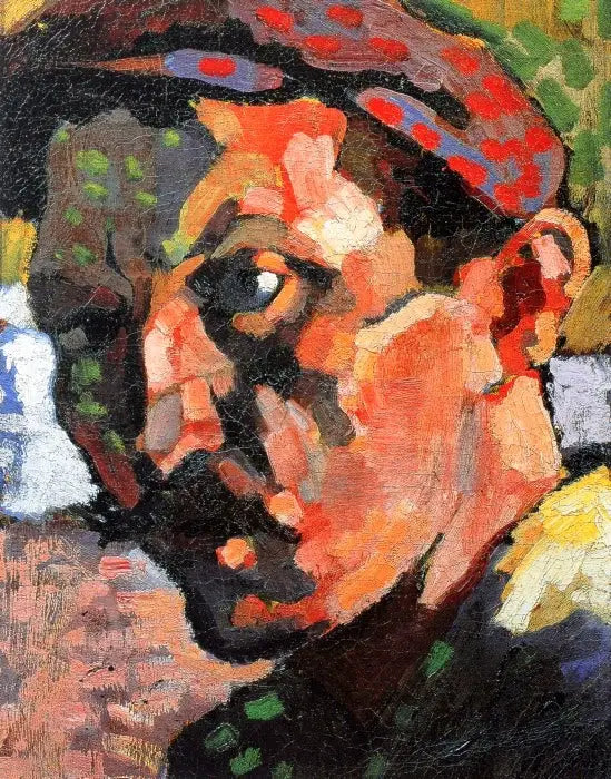 Autoportrait à la casquette - André Derain image 1 reproduction artisanale de tableau