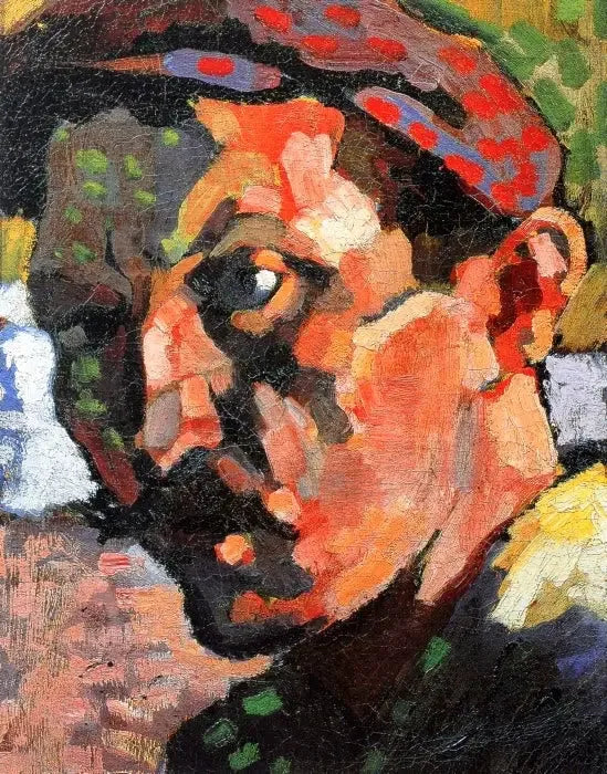 Selbstporträt mit Kappe - André Derain