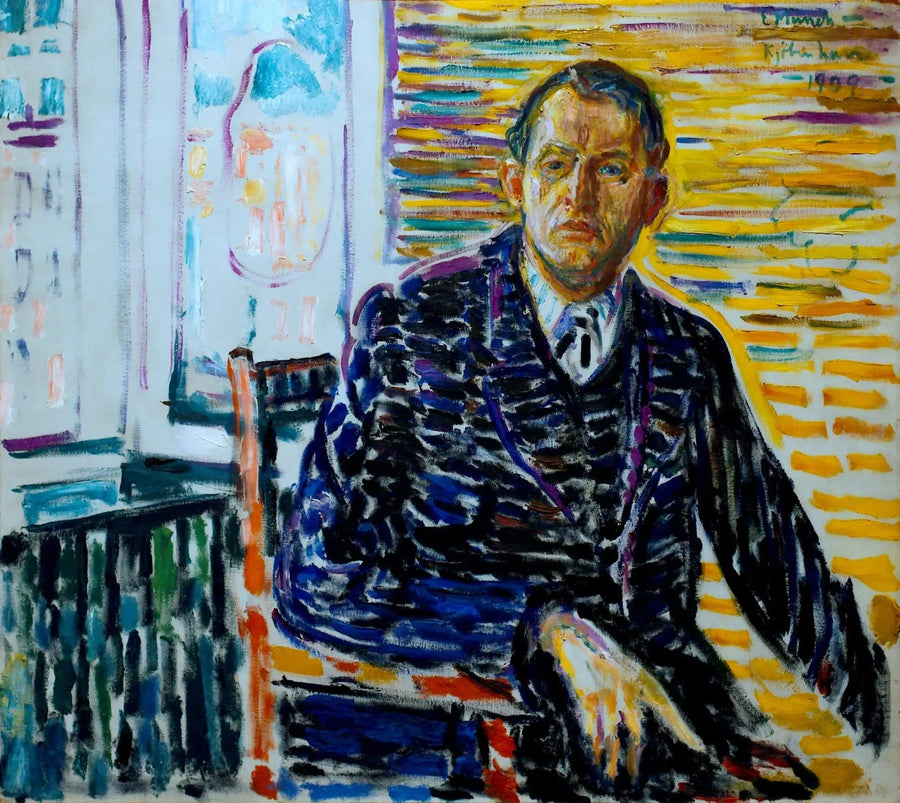 Selbstporträt in der Klinik - Edvard Munch
