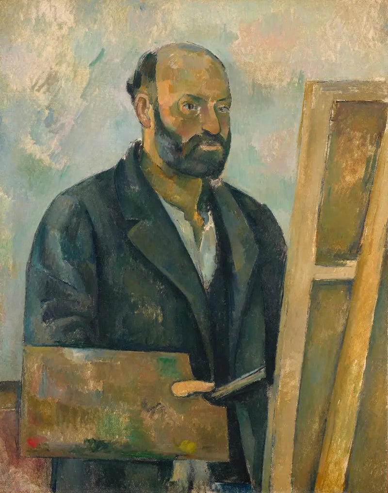 Selbstbildnis mit Palette - Paul Cézanne