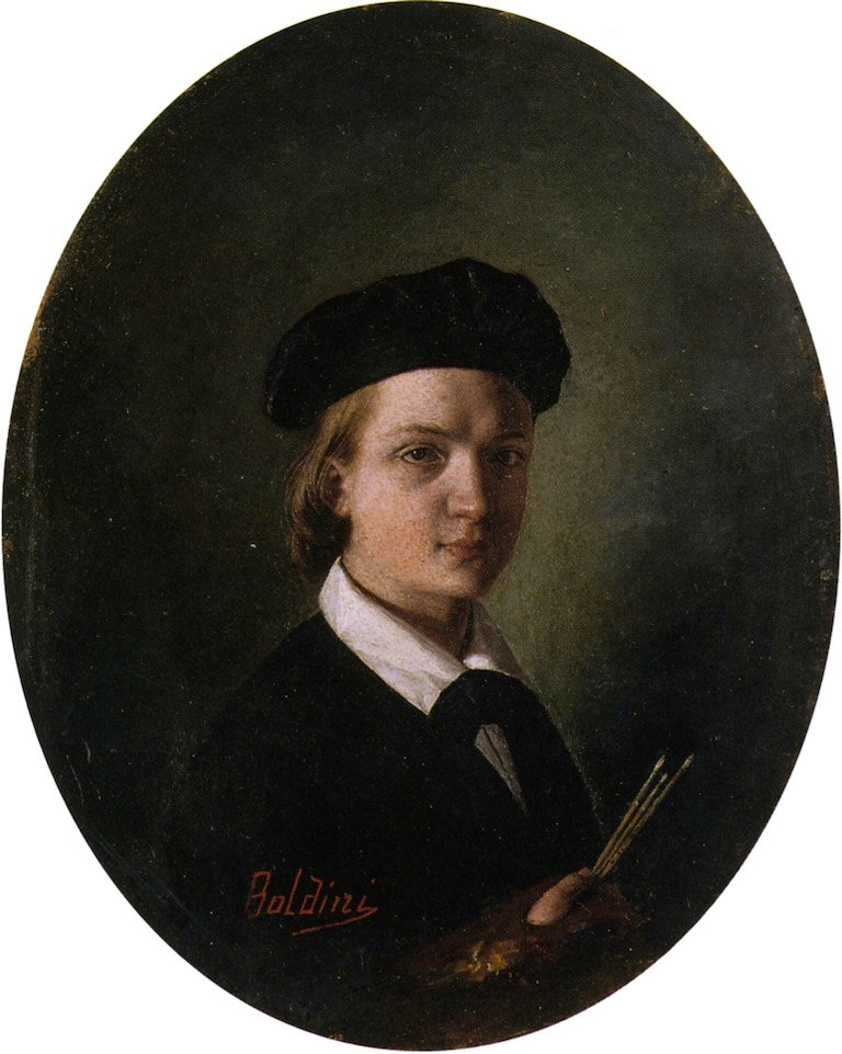 Selbstporträt im Alter von vierzehn Jahren - Giovanni Boldini