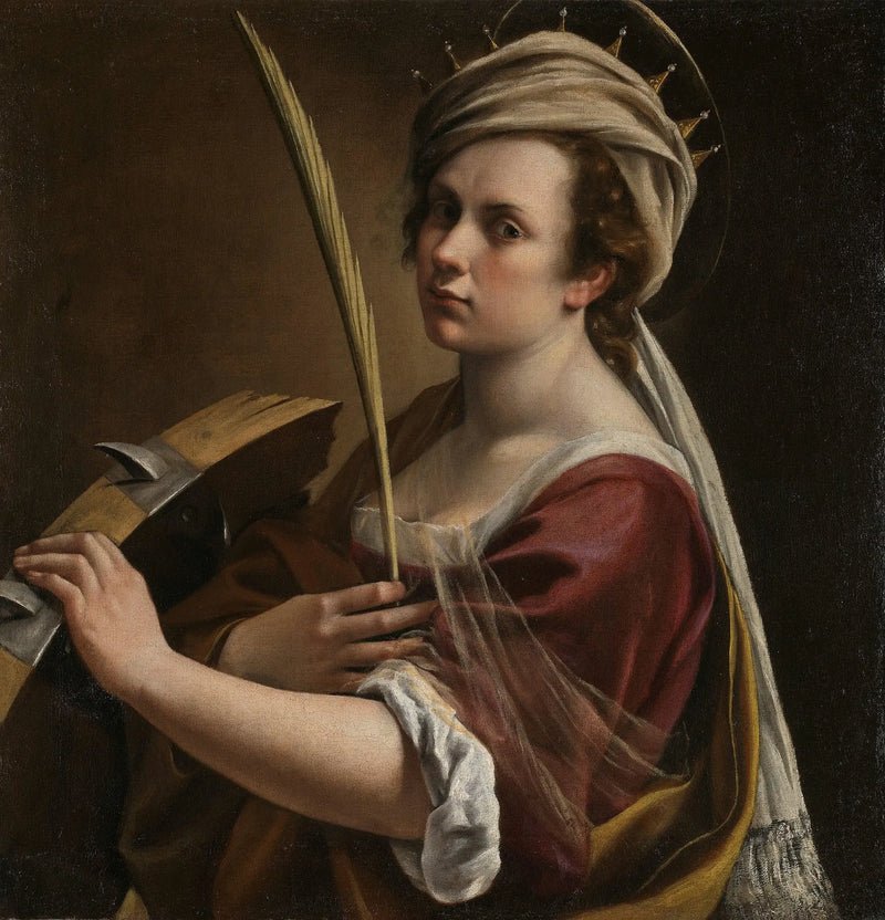 Selbstporträt an der Heiligen Katharina von Alexandrien - Artemisia Gentileschi