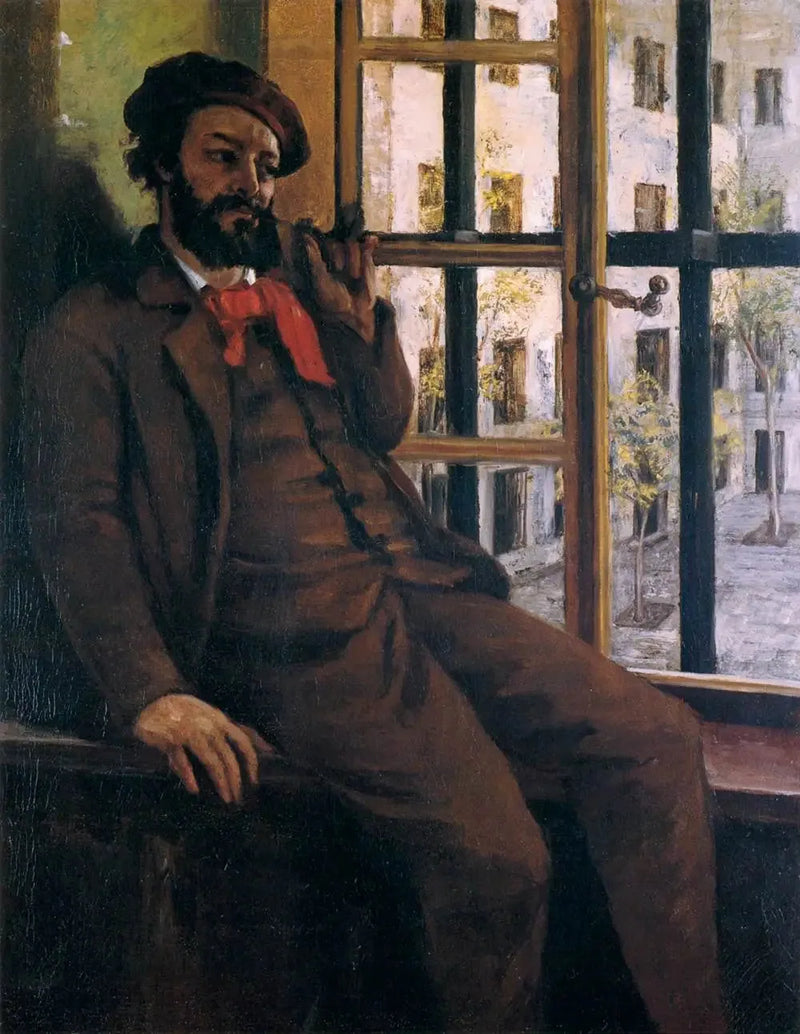 Selbstporträt in Sainte-Pélagie - Gustave Courbet
