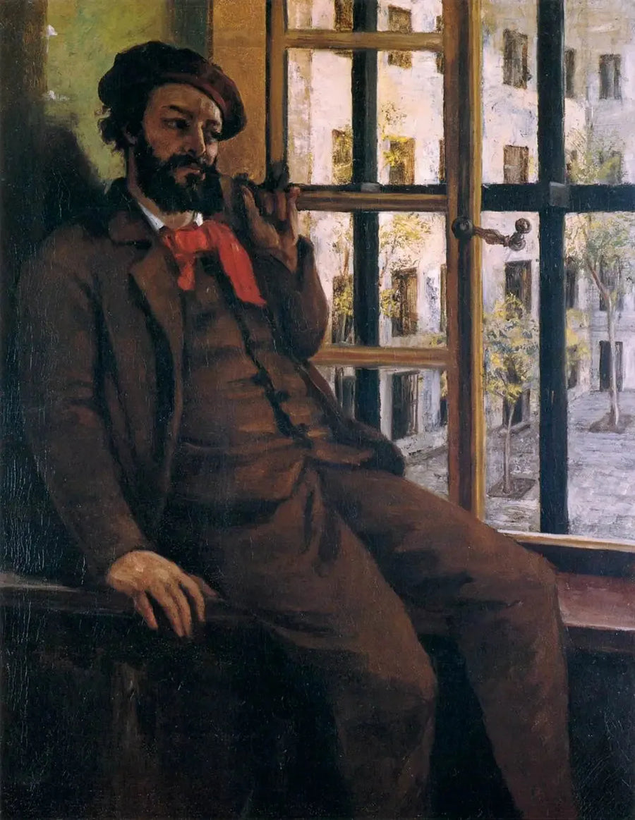 Selbstporträt in Sainte-Pélagie - Gustave Courbet