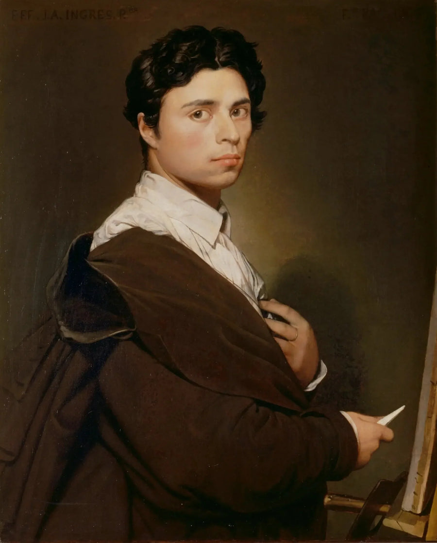 Selbstporträt mit vierundzwanzig Jahren - Jean-Auguste-Dominique Ingres