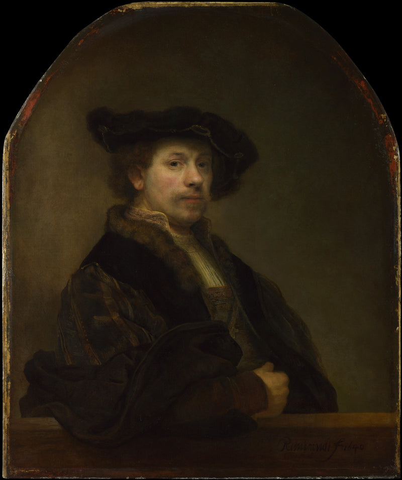 Selbstporträt im Alter von 34 Jahren - Rembrandt
