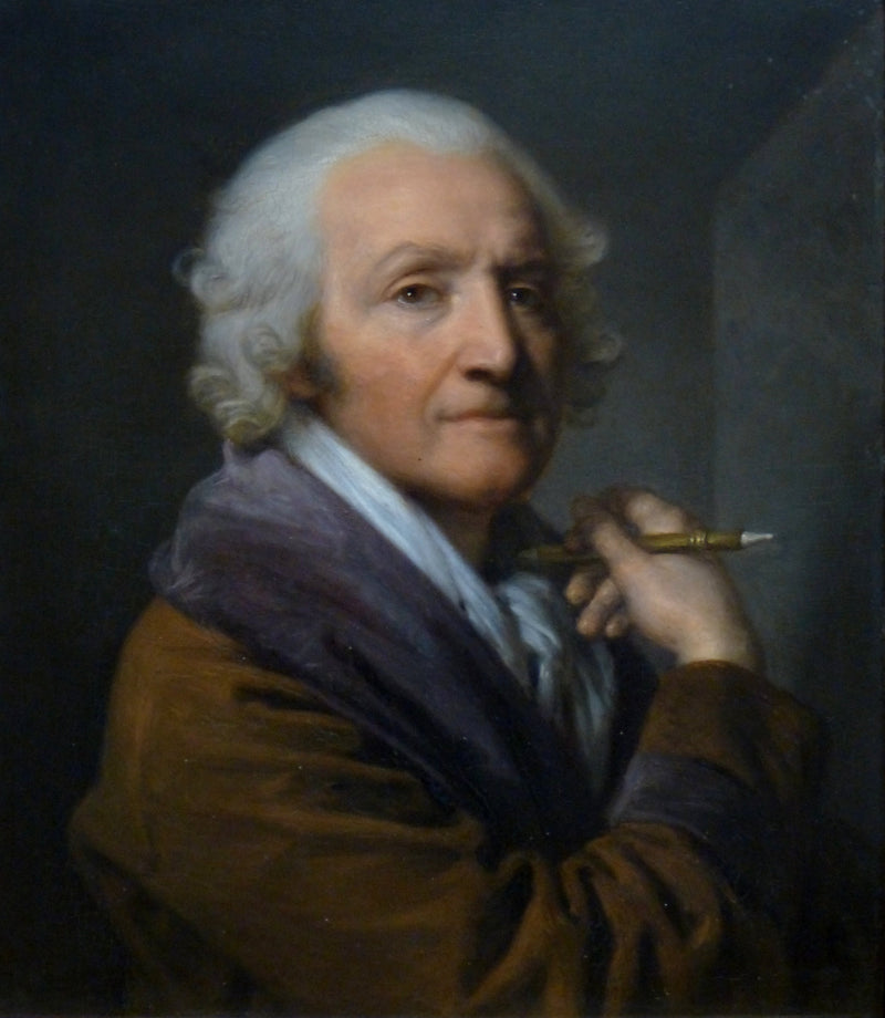 Selbstporträt im Alter - Jean-Baptiste Greuze