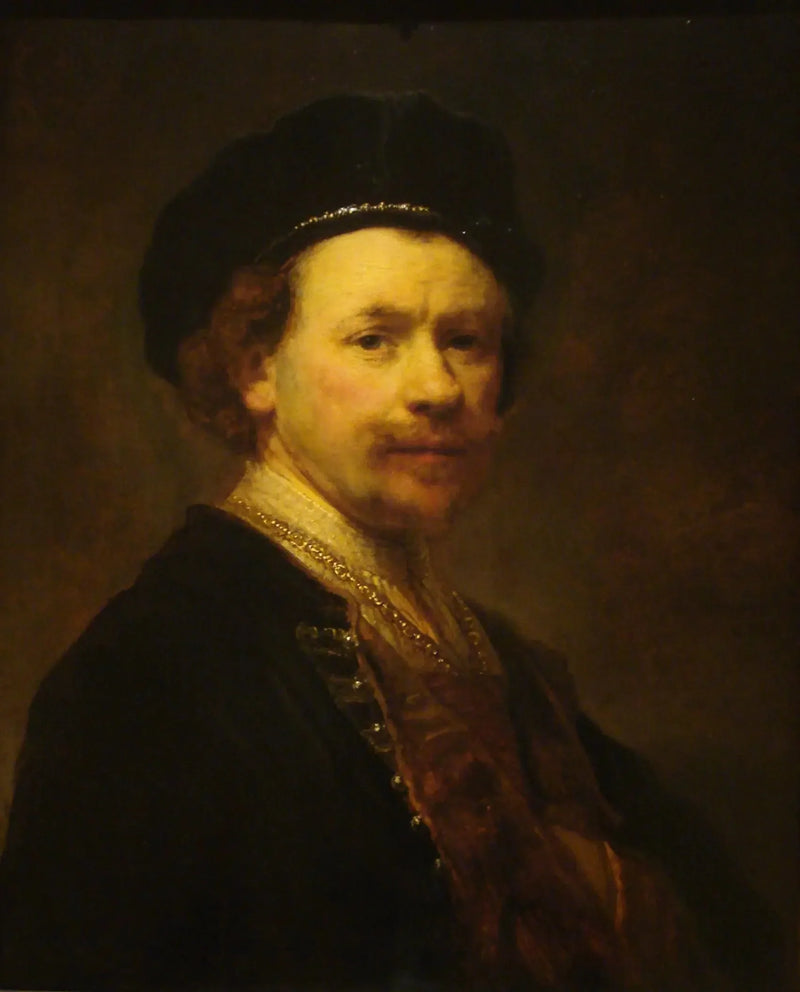 Selbstporträt mit Barett - Rembrandt