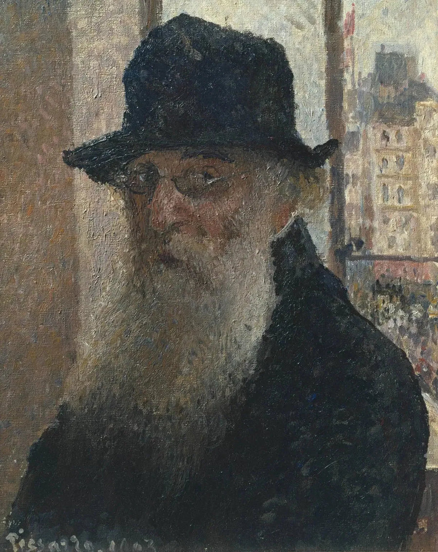 Selbstporträt mit Hut - Camille Pissarro