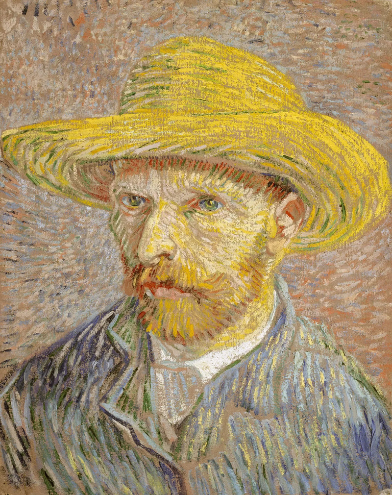 Selbstporträt mit Strohhut - Vincent van Gogh