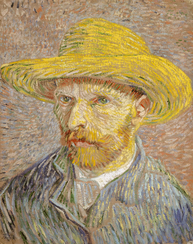 Selbstporträt mit Strohhut - Vincent van Gogh