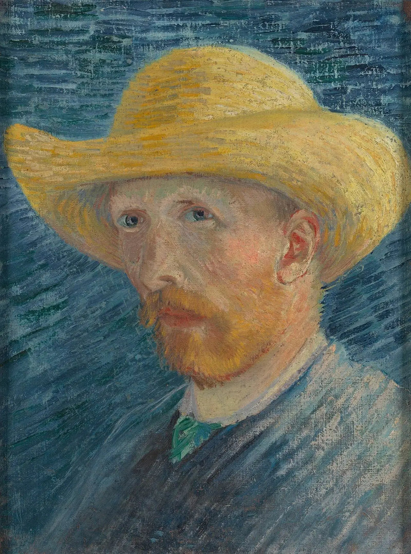 Selbstporträt mit Strohhut - Vincent van Gogh