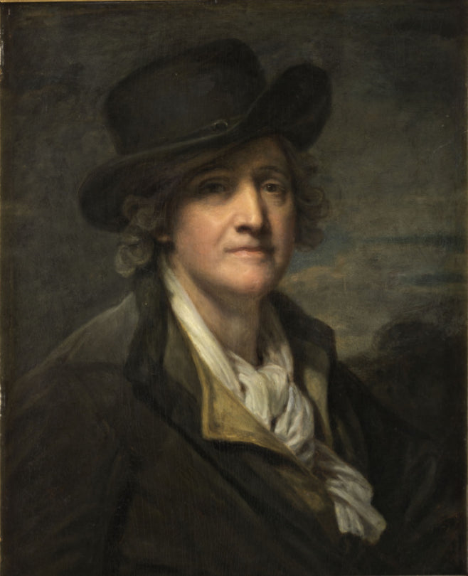 Selbstporträt mit Hut - Jean-Baptiste Greuze