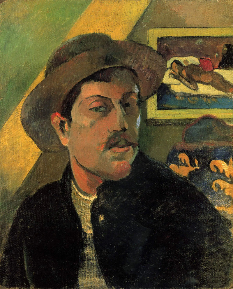 Selbstporträt mit Hut - Paul Gauguin