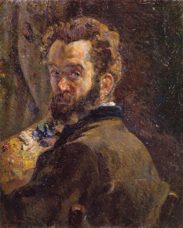 Selbstporträt am Staffelei - Armand Guillaumin