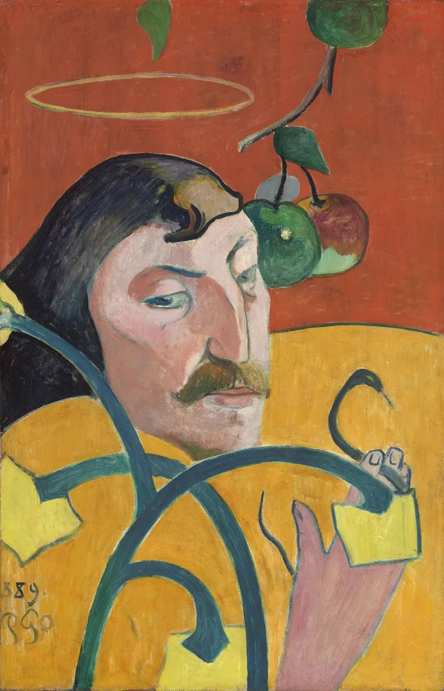 Selbstporträt mit Nimbus - Paul Gauguin