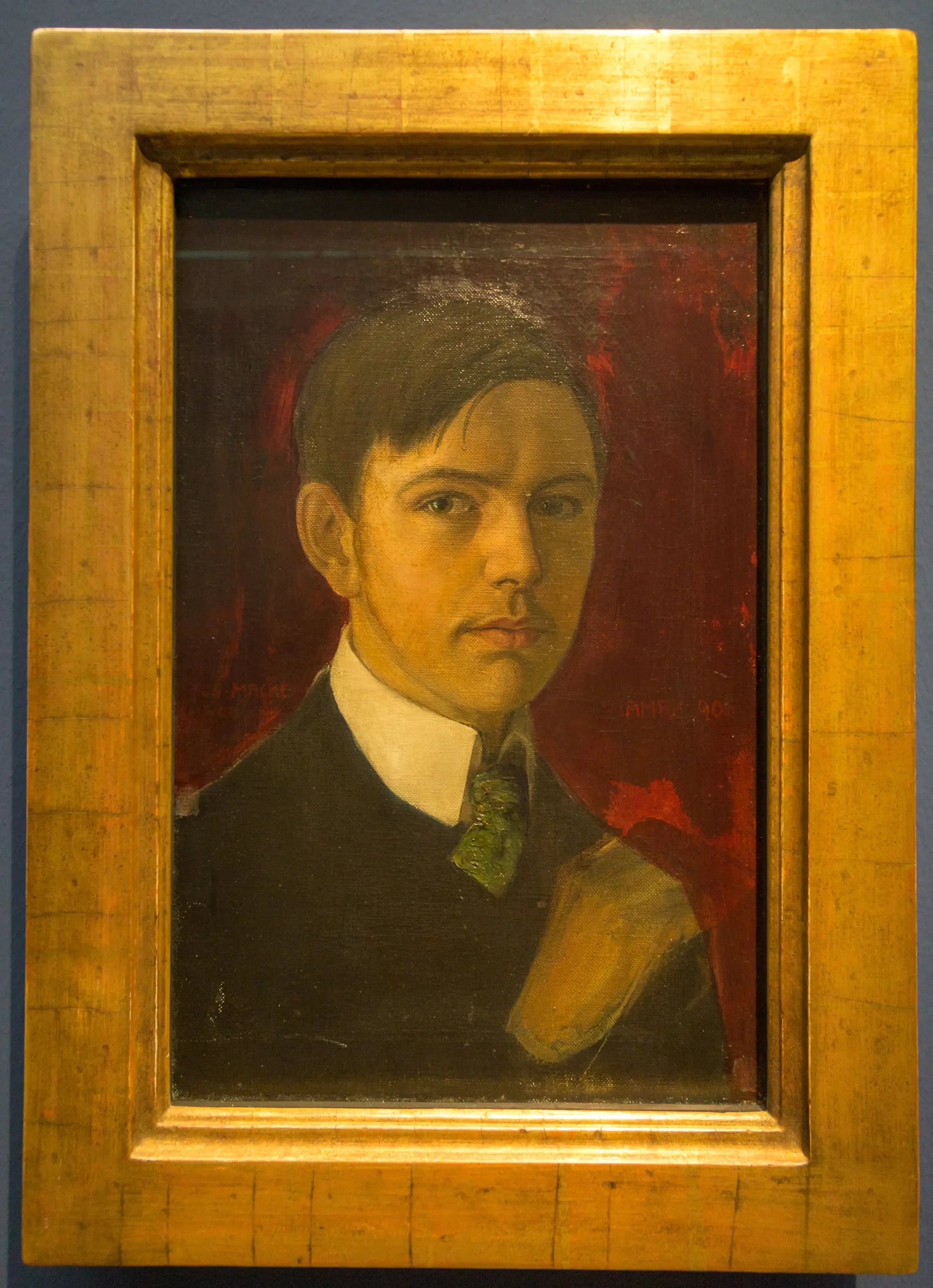 Autoportrait - August Macke image 1 reproduction réalisée par Alpha Reproduction