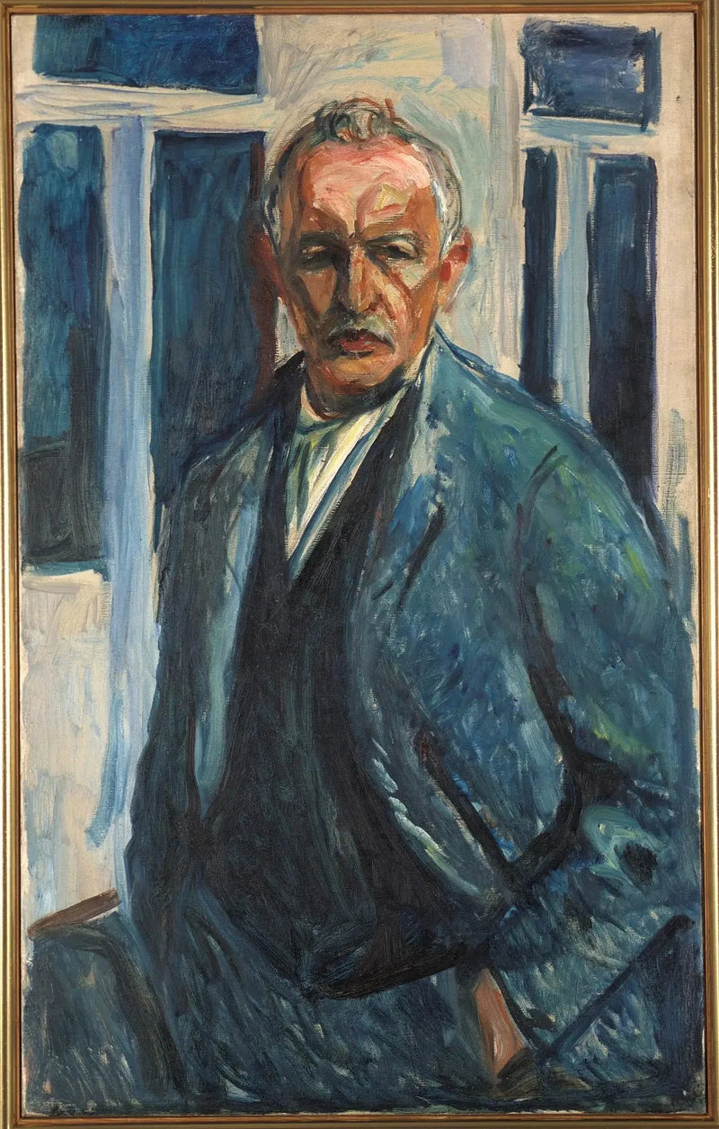 Selbstporträt mit Händen in den Taschen - Edvard Munch