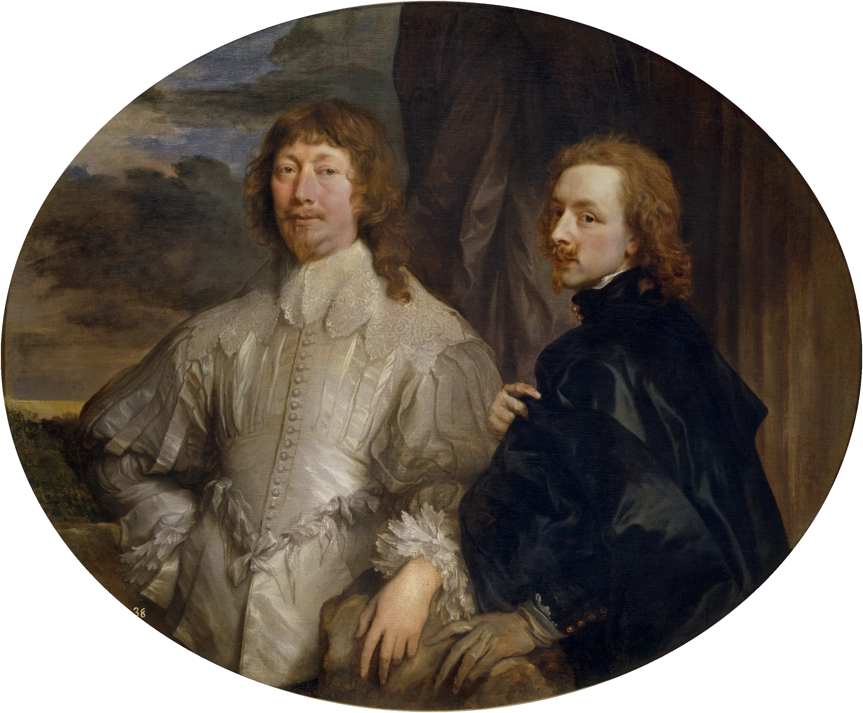 Autoportrait avec Endymion Porter - Antoine van Dyck image 1 reproduction artisanale de tableau