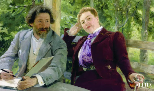 Autoportrait avec Natalia Borisovna Nordman-Severova - Ilya Repin - Reproductions de tableaux et peintures haut de gamme