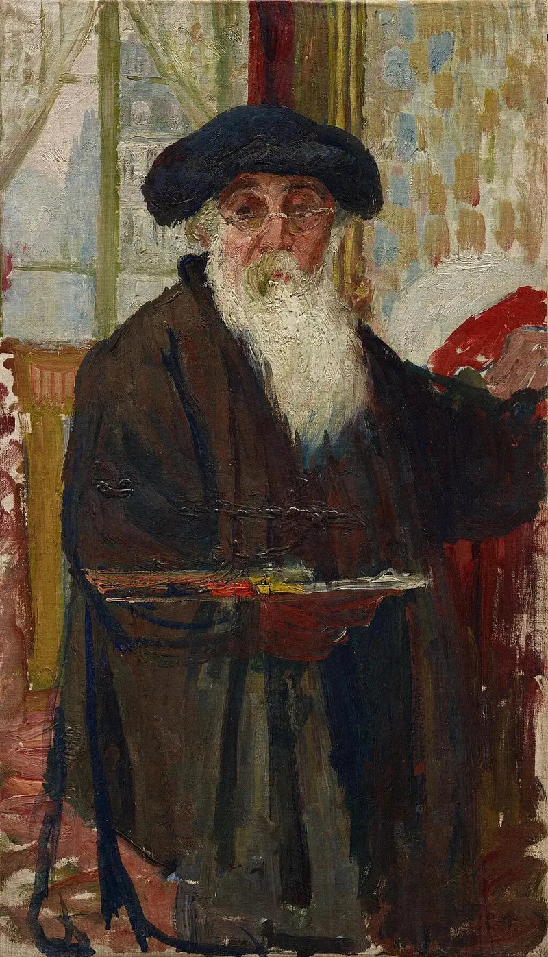 Selbstporträt mit Palette - Camille Pissarro