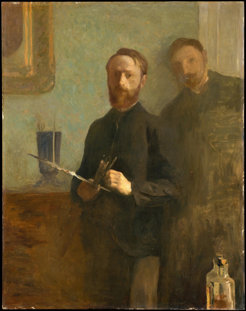 Selbstporträt mit Waroquy - Édouard Vuillard