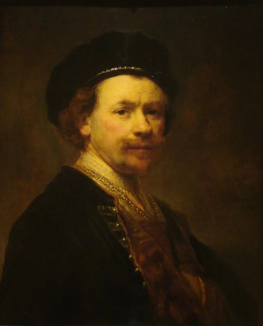 Selbstporträt mit Barett - Rembrandt