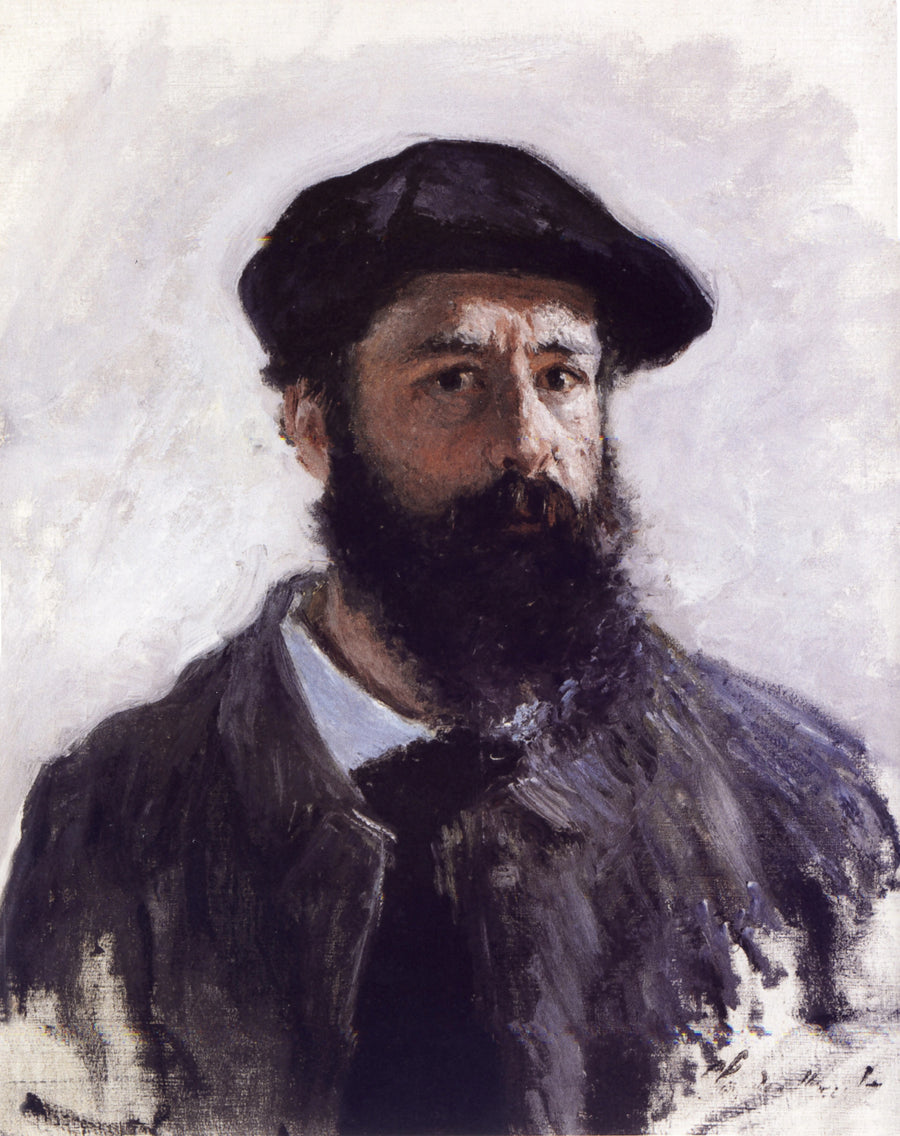 Selbstporträt mit Baskenmütze - Claude Monet