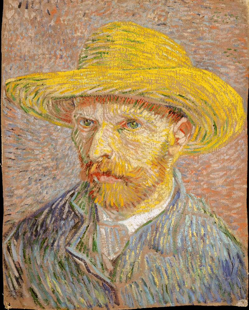 Selbstporträt mit Strohhut - Vincent van Gogh