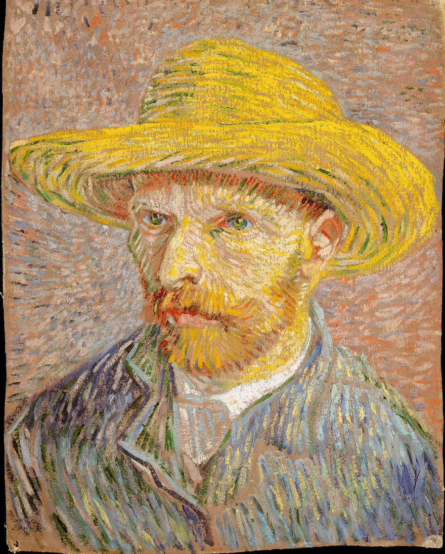 Selbstporträt mit Strohhut - Vincent van Gogh