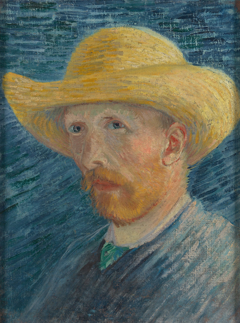 Selbstporträt mit Strohhut - Vincent van Gogh
