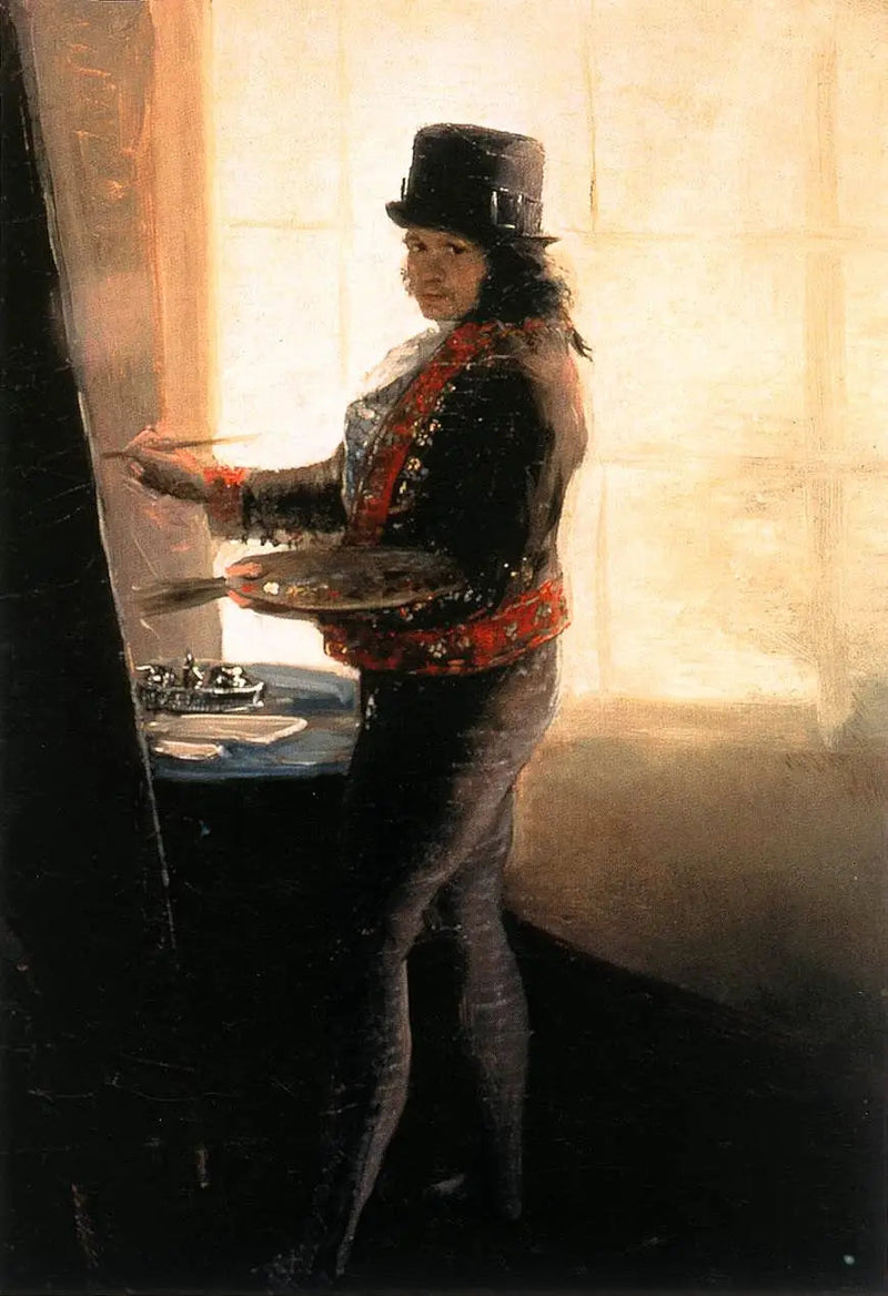 Selbstporträt im Atelier - Francisco de Goya