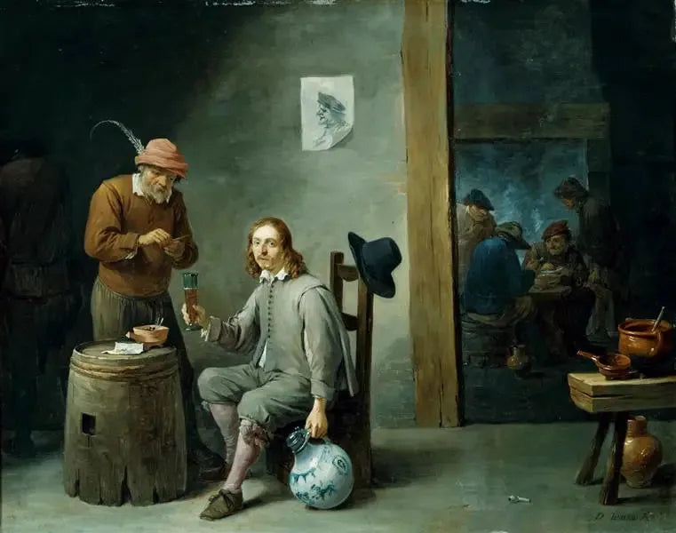 Selbstporträt in einem Kabarett - David Teniers der Jüngere