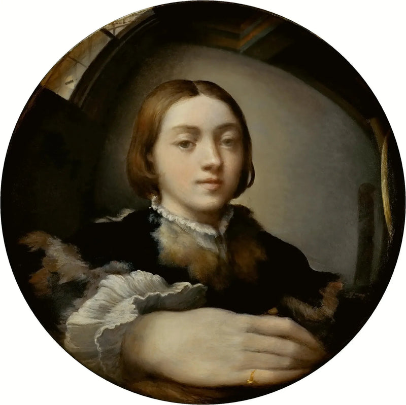 Selbstporträt in einem konvexen Spiegel - Parmigianino