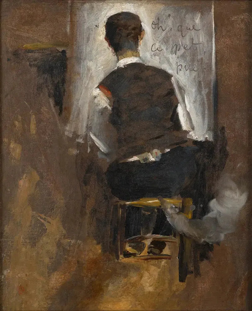 Selbstporträt zu zweit - Henri de Toulouse-Lautrec