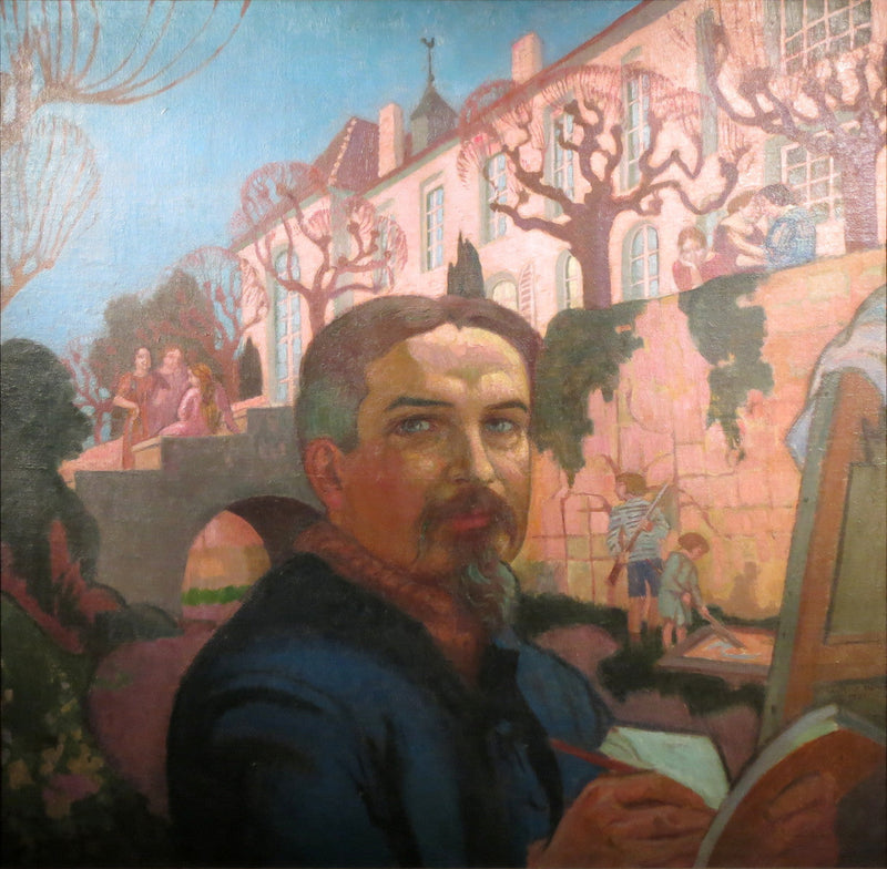Selbstporträt vor dem Priorat - Maurice Denis