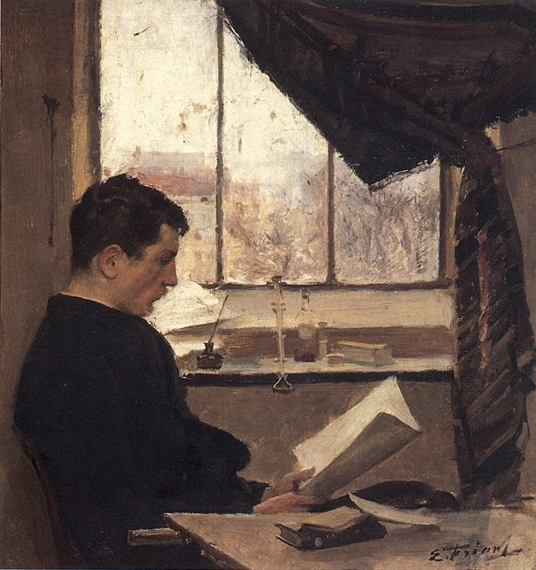 Autoportrait, dit Un étudiant - Émile Friant image 1 reproduction réalisée par Alpha Reproduction
