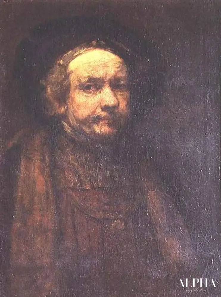 Autoportrait d'un vieil homme - Rembrandt van Rijn - Reproductions de tableaux et peintures haut de gamme