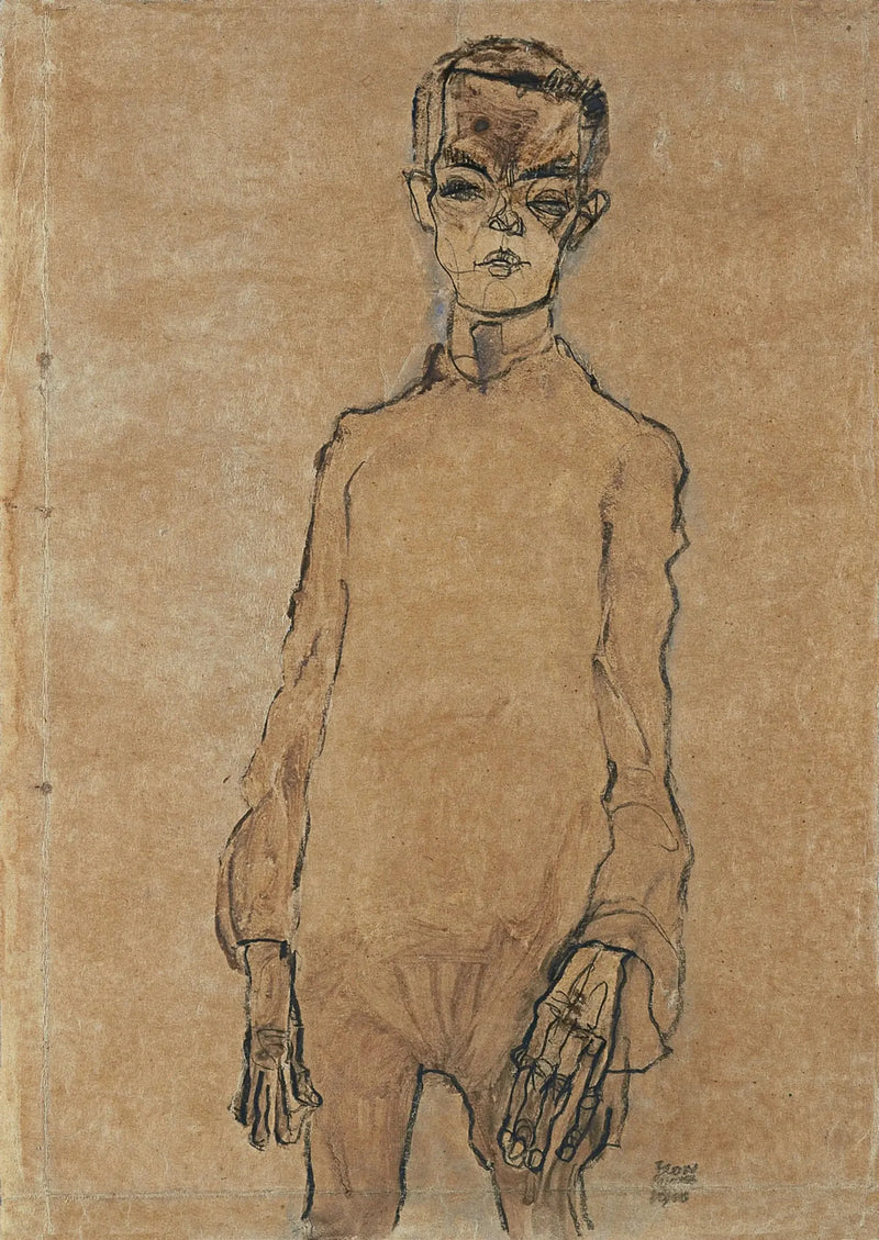 Selbstporträt - Egon Schiele