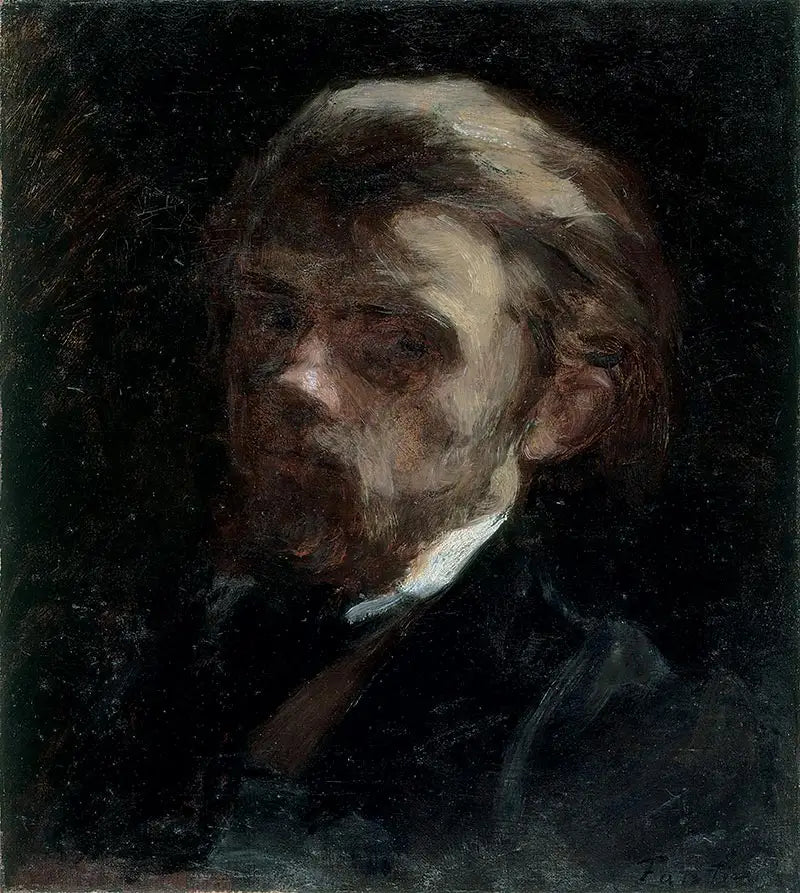 Selbstporträt im Halbprofil nach links - Henri Fantin-Latour