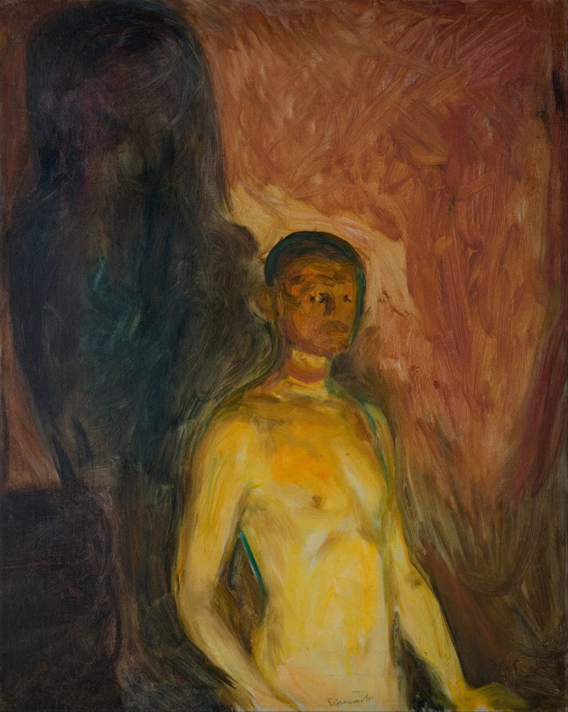 Selbstporträt in der Hölle - Edvard Munch