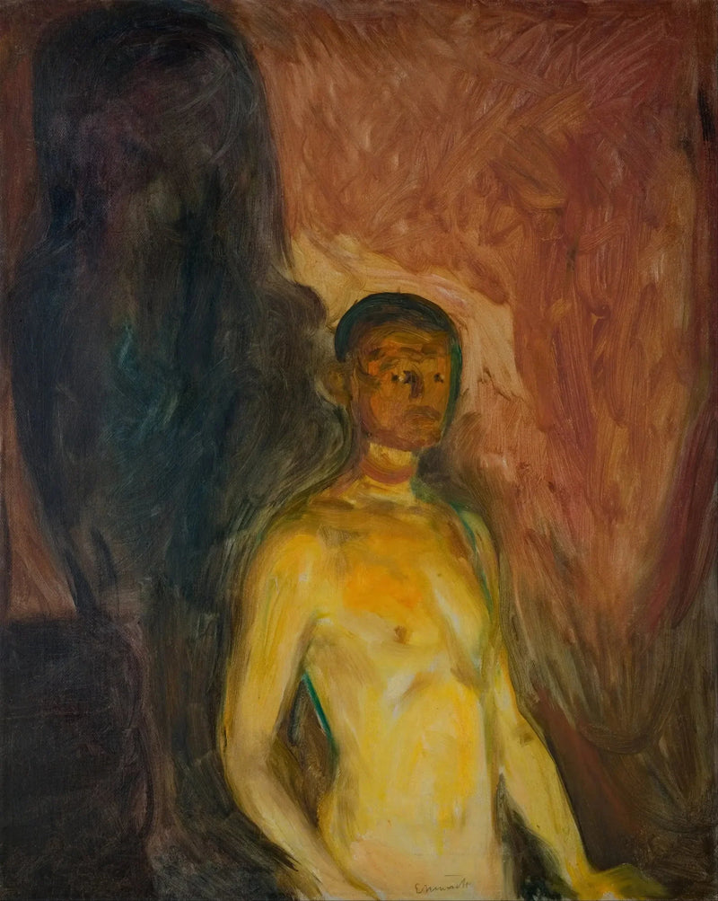 Selbstporträt in der Hölle - Edvard Munch