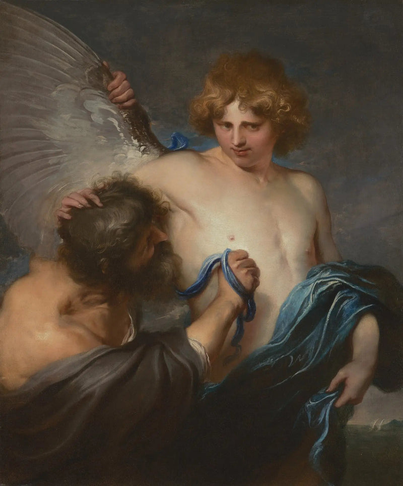 Selbstporträt in Ikarus mit Dädalus - Antoine van Dyck