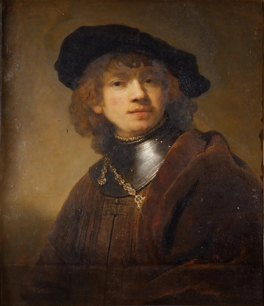 Selbstporträt als junger Mann - Rembrandt