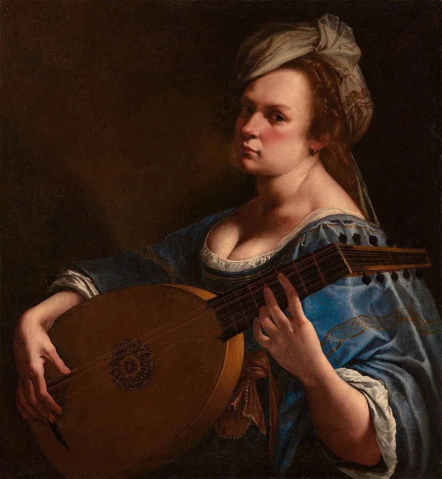 Selbstporträt als Lautenspielerin - Artemisia Gentileschi