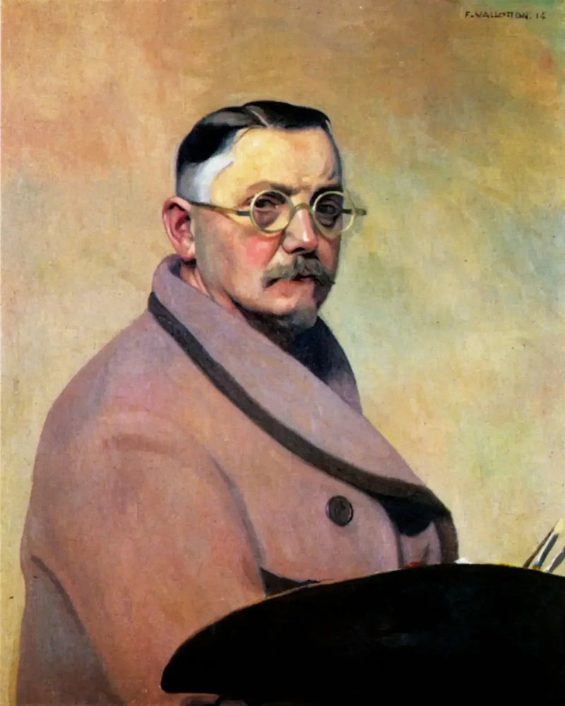 Selbstporträt in Morgenmantel - Félix Vallotton