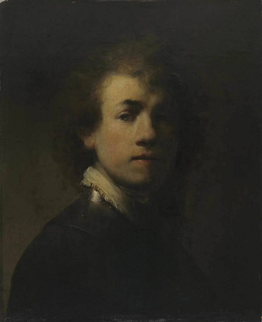 Selbstporträt mit einem Gorgerin - Rembrandt