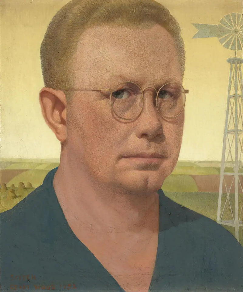 Selbstporträt - Grant Wood