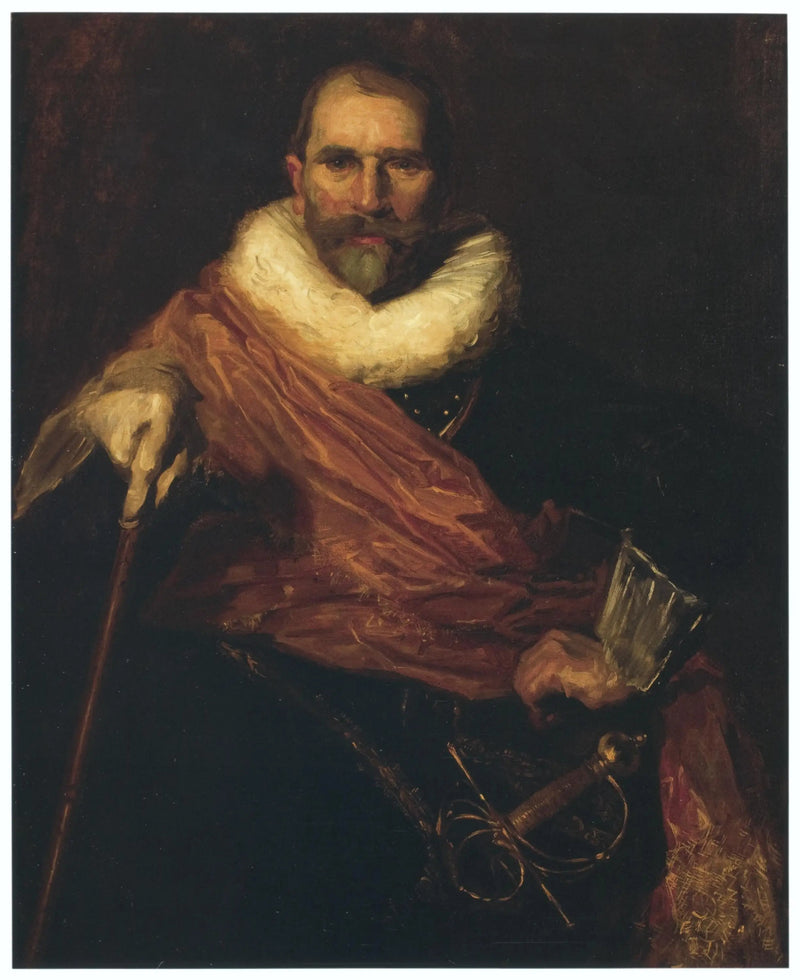 Selbstporträt gekleidet in Johan Claesz Loo von Frans Hals - William Merritt Chase